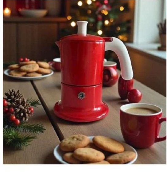Cafetière Angelina rouge
