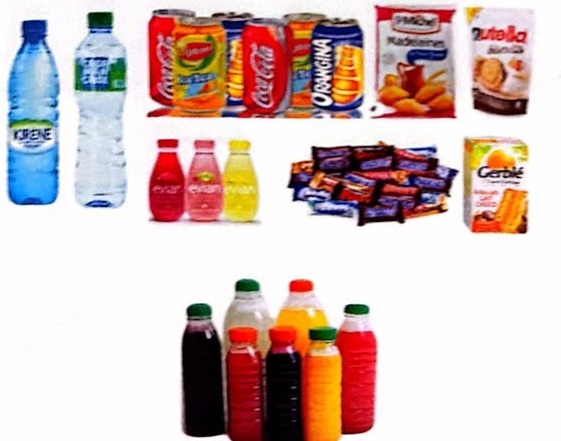 Snacks, boissons fraîches et jus locaux de la sélection Africa Vending